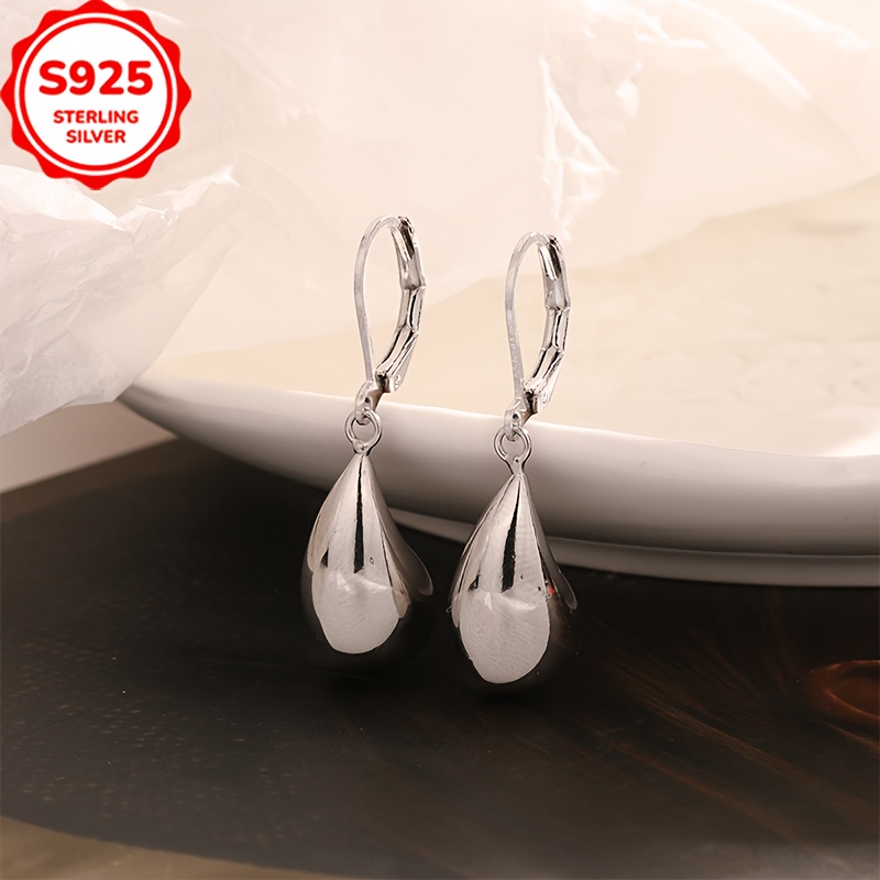 Women's S925 Hypoallergenic Mini Chili Pepper Teardrop Earrings, Valentine's Gift